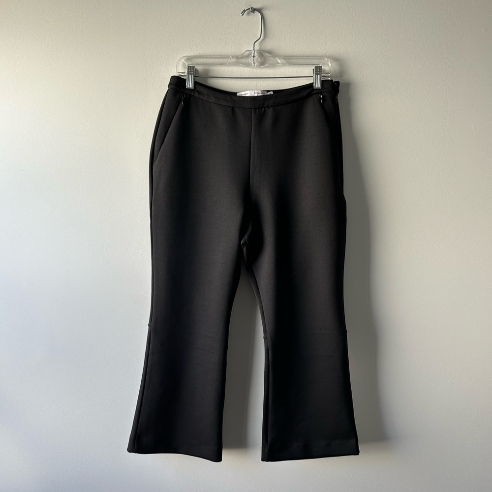 Proenza Schouler black cropped flare pants - Picture 1 of 4